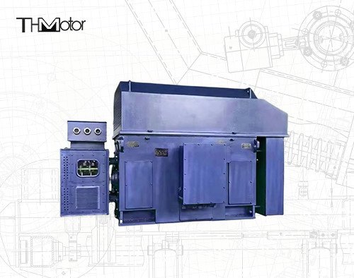 800KW 375rpmの三相電動機の高圧傷つけられた回転子モーターYRKK 900KW